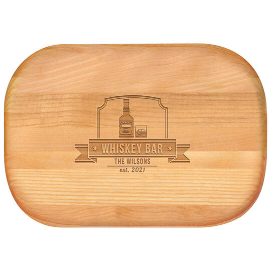 Whiskey Bar Small 10-inch Wood Bar Board